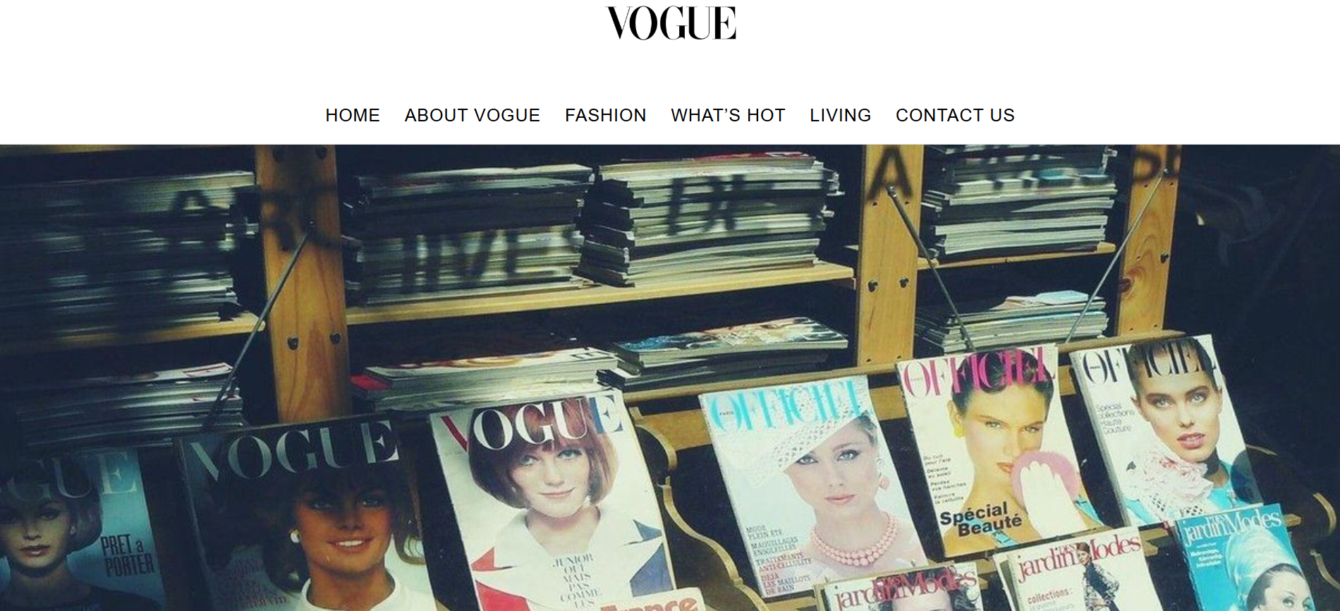 Vogue screenshot
