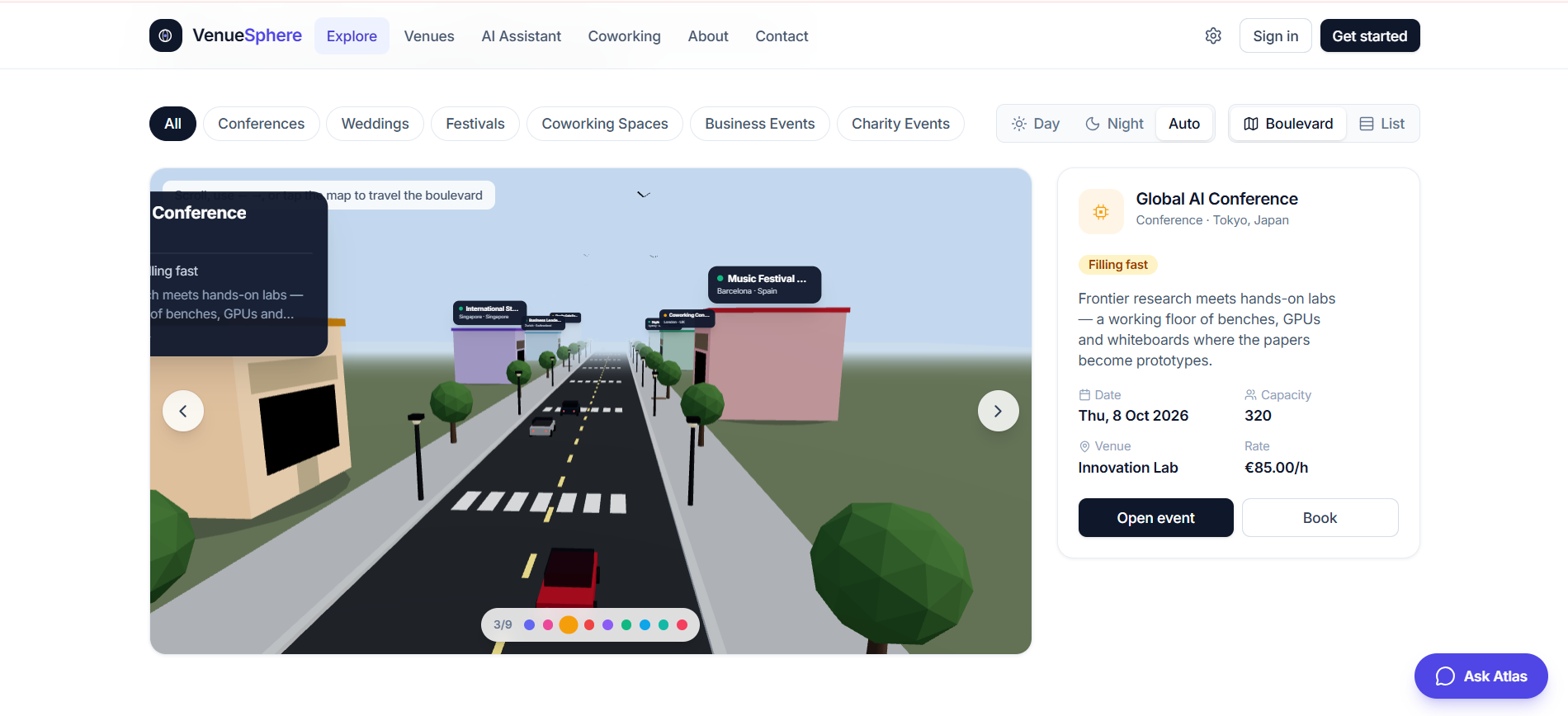 VenueSphere screenshot